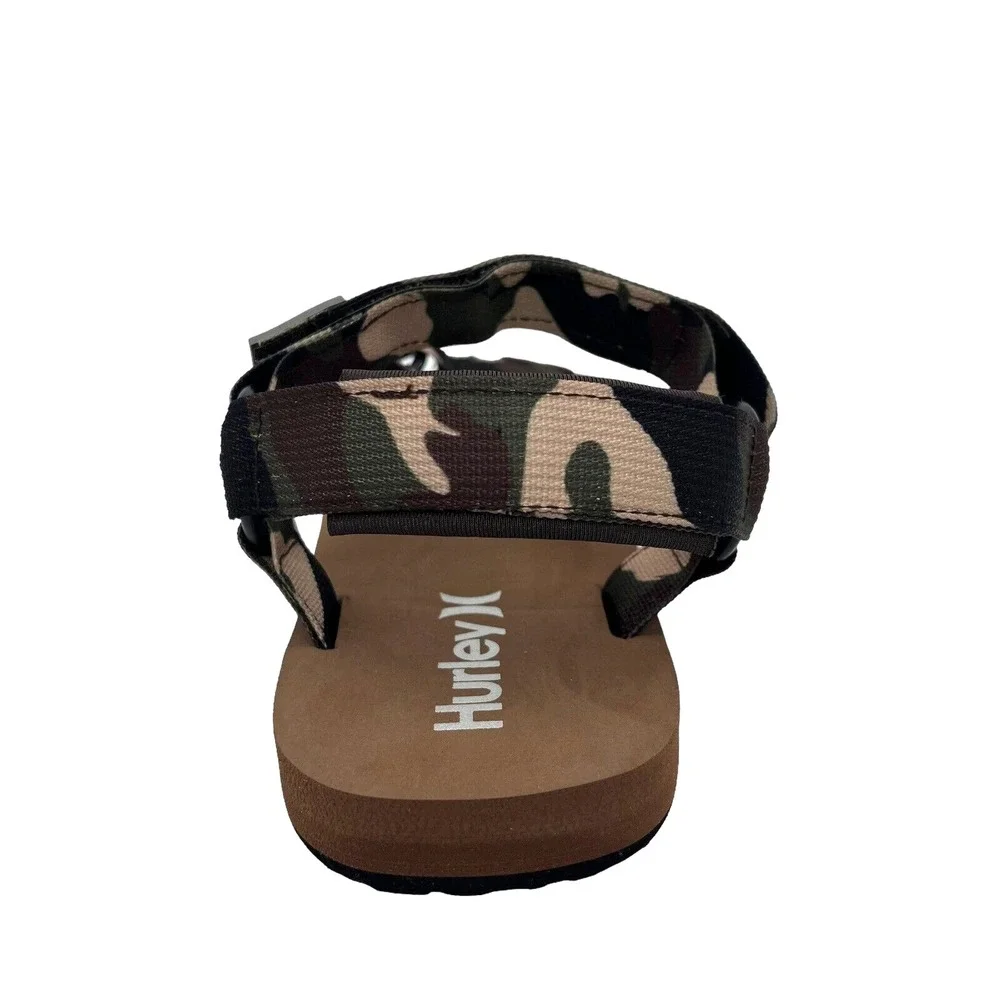 Hurley Raleigh Mens‎ Sport Strappy Sandals Size 10 Camo Print Adjustable Straps